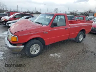 1997 Ford Ranger XLT with VIN 1FTCR10A8VPA12915, listed as a Copart auction lot 82215254 with 154,788 mi miles and Salvage Title. Bid and sale history available at carsss.com. Image 1.