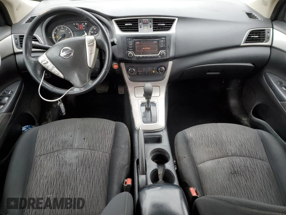 2015 Nissan Sentra SV with VIN 3N1AB7APXFL643408, listed as a Copart auction lot 47801415 with 154,392 mi miles and Salvage Title. Bid and sale history available at carsss.com. Image 8.