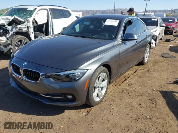 2017 BMW 3 Series 330i with VIN WBA8B9C57HK884847, listed as a IAAI auction lot 41739922 with 38,710 mi miles. Bid and sale history available at carsss.com. Image 18.