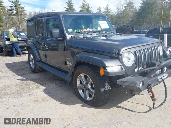 2018 Jeep Wrangler Unlimited Sahara with VIN 1C4HJXEG0JW246110, listed as a IAAI auction lot 41826662 with 65,236 mi miles. Bid and sale history available at carsss.com. Image 6.