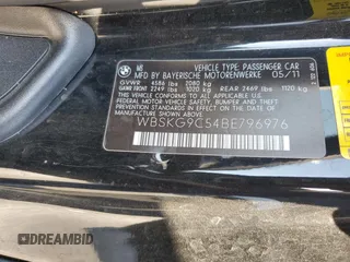 2011 BMW M3 with VIN WBSKG9C54BE796976, listed as a Copart auction lot 76297024 with 142,313 mi miles and Clean Title. Bid and sale history available at carsss.com. Image 12.