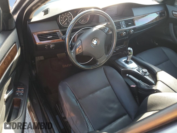 2009 BMW 5 Series 528i with VIN WBANU53519C119831, listed as a Copart auction lot 76983424 with 177,210 mi miles and Salvage Title. Bid and sale history available at carsss.com. Image 8.