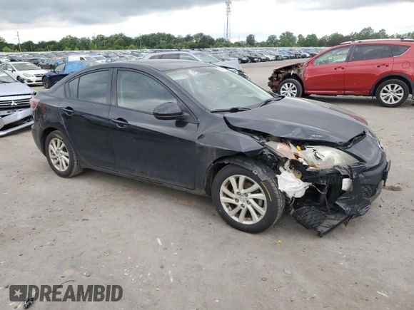 2012 Mazda 3 i Grand Touring z VIN JM1BL1W87C1544433, wystawiony jako Copart lot #58722455 z przebiegiem 184 089 mil mil oraz Szkoda całkowita • Salvage title. Historia ofert i sprzedaży dostępna na DreamBid. Obrazek 4.