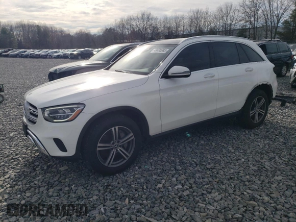 2020 Mercedes-Benz GLC with VIN WDC0G8EBXLF718526, listed as a Copart auction lot 49490685 with 75,023 mi miles and Salvage Title. Bid and sale history available at carsss.com. Image 1.