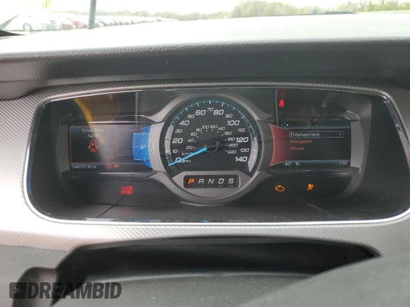 2016 Ford Taurus SHO with VIN 1FAHP2KT0GG142907, listed as a Copart auction lot 53118925 with 46,751 mi miles and Salvage title. Bid and sale history available at DreamBid. Image 9.