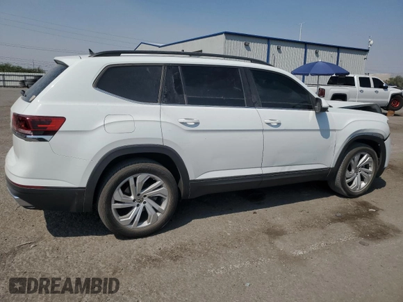 2021 Volkswagen Atlas SE with VIN 1V2JP2CA8MC597613, listed as a Copart auction lot 71051474 with 79,234 mi miles and Salvage title. Bid and sale history available at DreamBid. Image 3.