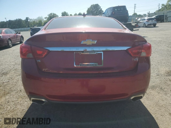 2015 Chevrolet Impala LTZ with VIN 1G1165S35FU104081, listed as a Copart auction lot 52936345 with 185,366 mi miles and Salvage Title. Bid and sale history available at DreamBid. Image 6.