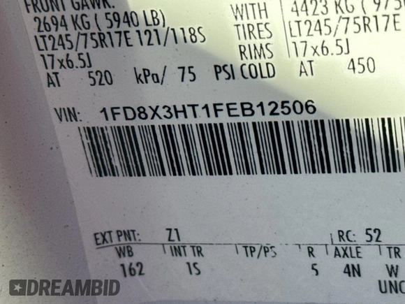 2015 Ford F-350 XL z VIN 1FD8X3HT1FEB12506, wystawiony jako Copart lot #85955324 z przebiegiem 197 466 mil mil oraz Tytuł czysty. Historia ofert i sprzedaży dostępna na DreamBid. Obrazek 10.
