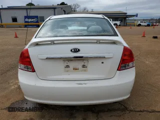 2008 Kia Spectra EX with VIN KNAFE121885516142, listed as a Copart auction lot 47622295 with 184,822 mi miles and Salvage Title. Bid and sale history available at DreamBid. Image 6.