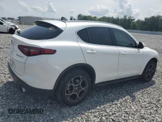 2018 Alfa Romeo Stelvio Ti z VIN ZASFAKBN8J7B79495, wystawiony jako Copart lot #55599025 z przebiegiem 143 606 mil mil oraz Szkoda całkowita • Salvage title. Historia ofert i sprzedaży dostępna na DreamBid. Obrazek 3.