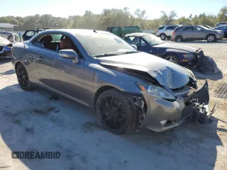 2012 Lexus IS 350 C with VIN JTHFE2C27C2508753, listed as a Copart auction lot 75334724 with 117,212 mi miles and Salvage title. Bid and sale history available at DreamBid. Image 4.