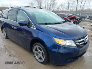 2014 Honda Odyssey EX-L z VIN 5FNRL5H65EB081090, wystawiony jako IAAI lot #41965121 z przebiegiem 177 977 mil mil oraz . Historia ofert i sprzedaży dostępna na DreamBid. Obrazek 1.