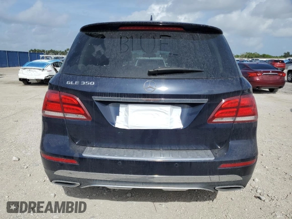 2017 Mercedes-Benz GLE 350 with VIN 4JGDA5JB4HA909503, listed as a Copart auction lot 60791885 with 108,610 mi miles and Salvage title. Bid and sale history available at DreamBid. Image 6.