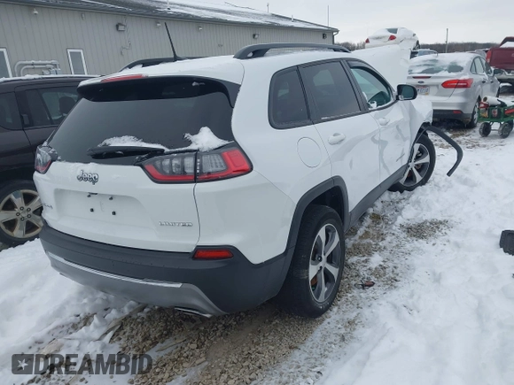 2022 Jeep Cherokee Limited with VIN 1C4PJMDN1ND524332, listed as a IAAI auction lot 41261859 with 30,970 mi miles and . Bid and sale history available at DreamBid. Image 4.