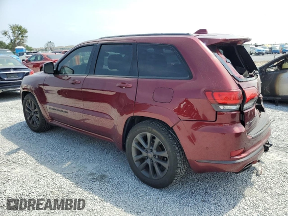 2018 Jeep Grand Cherokee Overland with VIN 1C4RJFCG5JC338137, listed as a Copart auction lot 58008915 with 89,481 mi miles and Salvage title. Bid and sale history available at DreamBid. Image 2.