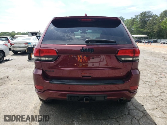 2018 Jeep Grand Cherokee Laredo E with VIN 1C4RJFAG7JC191080, listed as a Copart auction lot 57183445 with 77,612 mi miles and Clean Title. Bid and sale history available at DreamBid. Image 6.