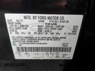 2013 Ford Explorer Limited z VIN 1FM5K8F89DGA82265, wystawiony jako Copart lot #81578654 z przebiegiem 142 567 mil mil oraz Szkoda całkowita • Salvage title. Historia ofert i sprzedaży dostępna na DreamBid. Obrazek 13.