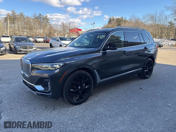 2019 BMW X7 xDrive40i z VIN 5UXCW2C55KLB44273, wystawiony jako IAAI lot #41762723 z przebiegiem 135 765 mil mil oraz . Historia ofert i sprzedaży dostępna na DreamBid. Obrazek 2.