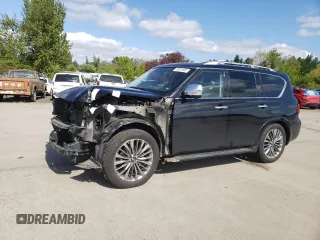 2019 Infiniti QX80 Luxe z VIN JN8AZ2NC6K9461215, wystawiony jako Copart lot #53971835 z przebiegiem 78 905 mil mil oraz Szkoda całkowita • Salvage title. Historia ofert i sprzedaży dostępna na DreamBid. Obrazek 1.