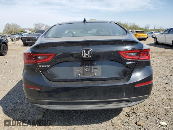 2019 Honda Insight EX with VIN 19XZE4F53KE012804, listed as a Copart auction lot 53758625 with 107,333 mi miles and Salvage Title. Bid and sale history available at carsss.com. Image 6.
