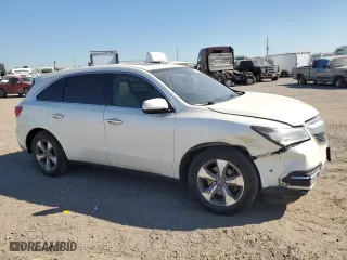 2015 Acura MDX with VIN 5FRYD3H2XFB003124, listed as a Copart auction lot 72588474 with 162,730 mi miles and Salvage Title. Bid and sale history available at carsss.com. Image 4.