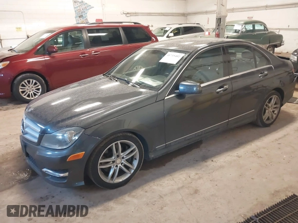 2013 Mercedes-Benz C 300 Sport with VIN WDDGF8AB8DR279197, listed as a IAAI auction lot 41735402 with 205,746 mi miles and . Bid and sale history available at carsss.com. Image 2.