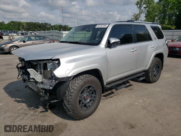 2022 Toyota 4Runner SR5 Premium with VIN JTENU5JR0N6049381, listed as a Copart auction lot 54142155 with 46,048 mi miles and Salvage title. Bid and sale history available at DreamBid. Image 1.