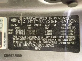 2013 Kia Soul ! with VIN KNDJT2A69D7558243, listed as a IAAI auction lot 41730873 with 192,503 mi miles. Bid and sale history available at carsss.com. Image 9.
