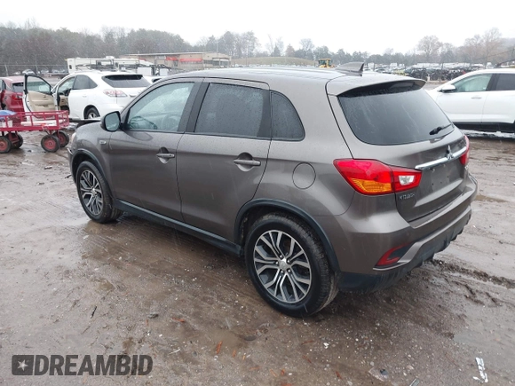 2018 Mitsubishi Outlander Sport ES 2.0 with VIN JA4AR3AU9JU017574, listed as a IAAI auction lot 41044910 with 123,386 mi miles. Bid and sale history available at carsss.com. Image 3.