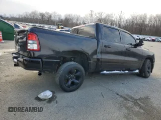 2019 Ram 1500 Big Horn/Lone Star with VIN 1C6RRFFG2KN908449, listed as a Copart auction lot 45495695 with 123,866 mi miles and Salvage Title. Bid and sale history available at carsss.com. Image 3.