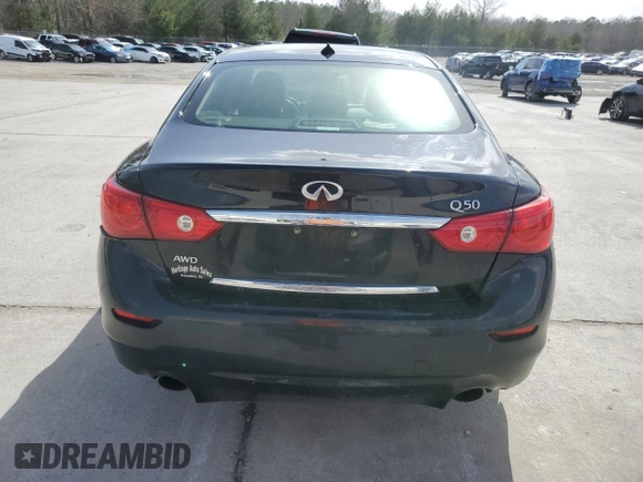 2014 Infiniti Q50 Premium with VIN JN1BV7AR3EM690281, listed as a Copart auction lot 47875305 with 235,944 mi miles and Salvage Title. Bid and sale history available at carsss.com. Image 6.