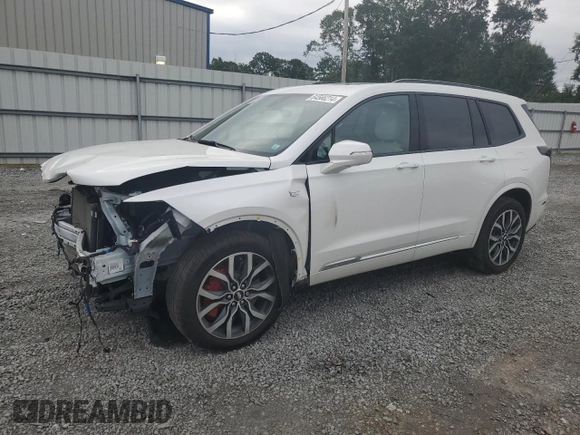 2022 Cadillac XT6 Sport with VIN 1GYKPGRS6NZ161371, listed as a Copart auction lot 64566214 with 30,352 mi miles and Salvage Title. Bid and sale history available at carsss.com. Image 1.