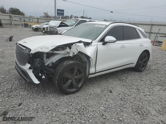 2022 Genesis GV70 3.5T Sport with VIN KMUMCDTC8NU011251, listed as a Copart auction lot 88929105 with 55,794 mi miles and Salvage Title. Bid and sale history available at carsss.com. Image 1.