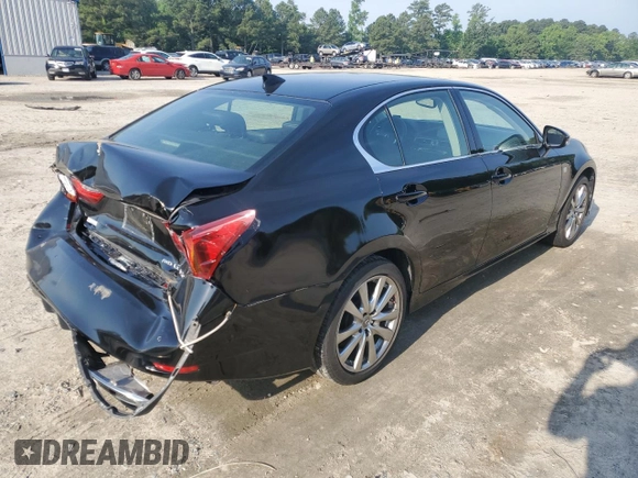 2015 Lexus GS 350 with VIN JTHCE1BL1FA002725, listed as a Copart auction lot 57099205 with 24,663 mi miles and Salvage title. Bid and sale history available at DreamBid. Image 3.