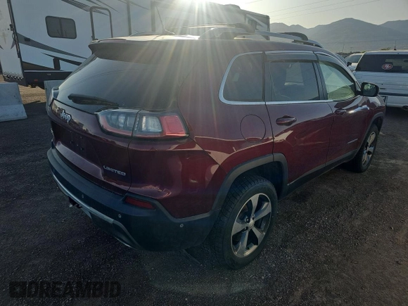 2019 Jeep Cherokee Limited with VIN 1C4PJMDN7KD219929, listed as a Copart auction lot 61697895 with 127,006 mi miles and Clean title. Bid and sale history available at DreamBid. Image 4.
