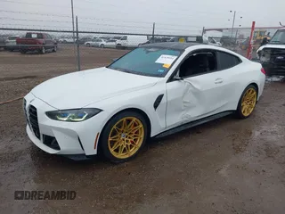 2023 BMW M4 Competition with VIN WBS33AZ04PCM35831, listed as a IAAI auction lot 41429211 with 20,162 mi miles. Bid and sale history available at carsss.com. Image 2.