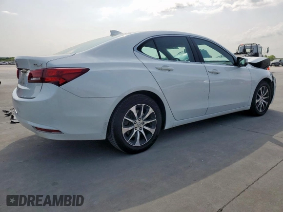 2017 Acura TLX with VIN 19UUB1F34HA002733, listed as a Copart auction lot 51341875 with 184,982 mi miles and Salvage Title. Bid and sale history available at carsss.com. Image 3.