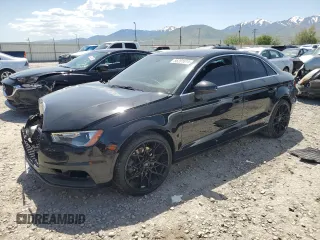 2015 Audi A3 Premium Plus with VIN WAUEFGFF1F1045621, listed as a Copart auction lot 56281815 with 65,315 mi miles and Salvage title. Bid and sale history available at DreamBid. Image 1.