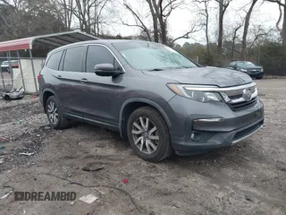 2019 Honda Pilot EX-L z VIN 5FNYF5H54KB012767, wystawiony jako IAAI lot #41479345 z przebiegiem 86 010 mil mil oraz . Historia ofert i sprzedaży dostępna na DreamBid. Obrazek 1.