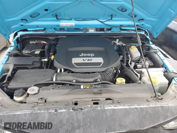 2018 Jeep Wrangler JK Unlimited Sport S with VIN 1C4BJWDG8JL860843, listed as a Copart auction lot 74480734 with 0 mi miles and Non Repairable. Bid and sale history available at carsss.com. Image 11.