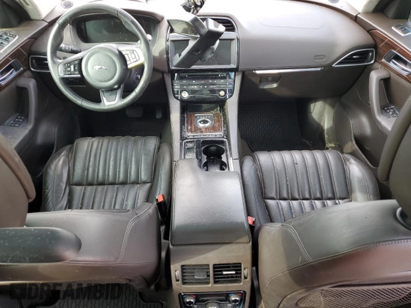 2018 Jaguar F-Pace 30t Portfolio with VIN SADCN2GXXJA321914, listed as a Copart auction lot 84450544 with 115,374 mi miles and Salvage title. Bid and sale history available at DreamBid. Image 8.