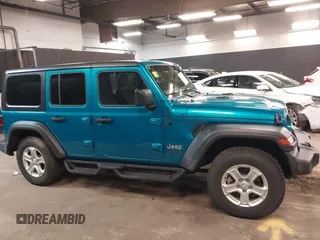 2020 Jeep Wrangler Unlimited Sport S z VIN 1C4HJXDN9LW194222, wystawiony jako IAAI lot #42079625 z przebiegiem 78 437 mil mil oraz . Historia ofert i sprzedaży dostępna na DreamBid. Obrazek 13.