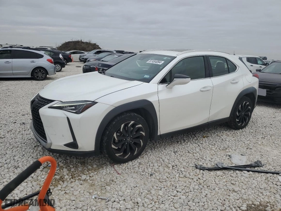 2020 Lexus UX with VIN JTHP3JBH9L2030314, listed as a Copart auction lot 87454094 with 66,771 mi miles and Salvage Title. Bid and sale history available at carsss.com. Image 1.