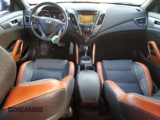 2016 Hyundai Veloster Turbo with VIN KMHTC6AE1GU257488, listed as a Copart auction lot 39705634 with 52,334 mi miles. Bid and sale history available at carsss.com. Image 8.