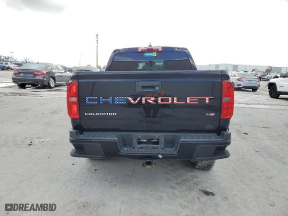 2021 Chevrolet Colorado 4WD Work Truck with VIN 1GCGTBEN3M1253402, listed as a Copart auction lot 86136354 with 42,557 mi miles and Salvage Title. Bid and sale history available at carsss.com. Image 6.