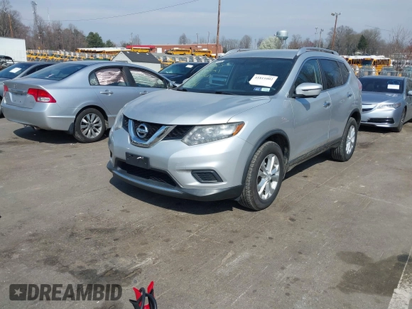 2016 Nissan Rogue SV with VIN KNMAT2MV7GP601761, listed as a IAAI auction lot 41811002 with 97,913 mi miles. Bid and sale history available at carsss.com. Image 22.