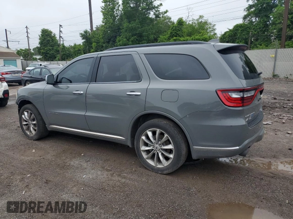 2022 Dodge Durango Citadel Anodized Platinum with VIN 1C4RDJEG0NC133046, listed as a Copart auction lot 60729085 with 73,085 mi miles and Salvage title. Bid and sale history available at DreamBid. Image 2.