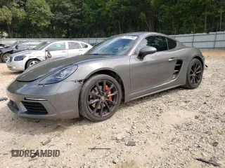2018 Porsche 718 Cayman S with VIN WP0AB2A87JK279225, listed as a Copart auction lot 71201794 with 24,514 mi miles and Salvage Title. Bid and sale history available at DreamBid. Image 1.
