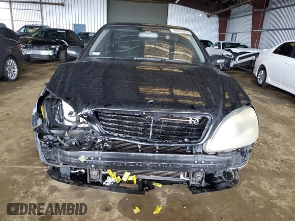 2001 Mercedes-Benz S-Class with VIN WDBNG75J31A174313, listed as a Copart auction lot 44076915 with 193,049 mi miles and Salvage Title. Bid and sale history available at carsss.com. Image 5.