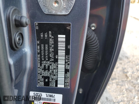2019 Toyota Sequoia Platinum with VIN 5TDDY5G14KS171243, listed as a Copart auction lot 86040924 with 58,947 mi miles and Salvage Title. Bid and sale history available at carsss.com. Image 13.